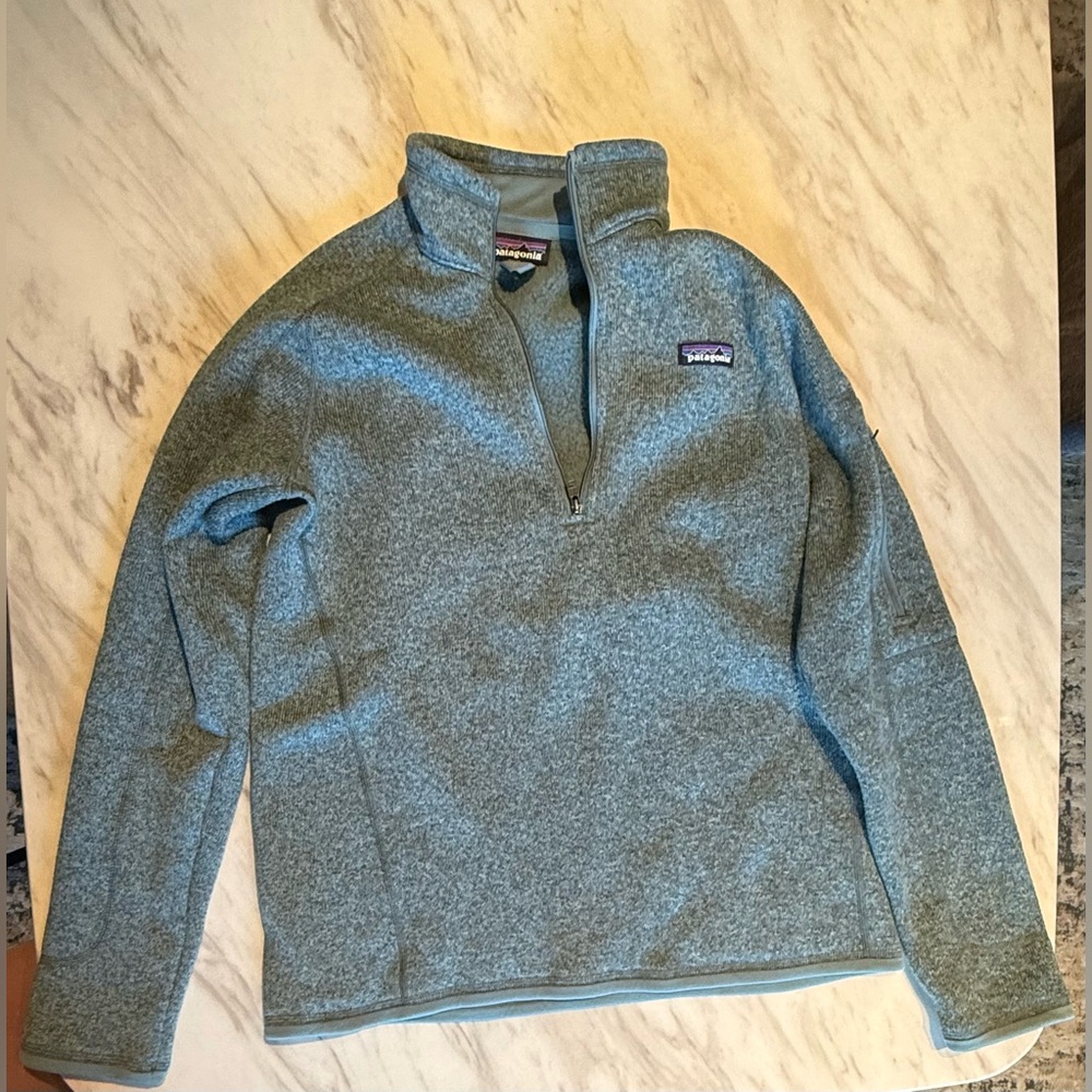 Patagonia Teal Women's Better Sweater® 1/4-Zip Fleece Pullover Medium